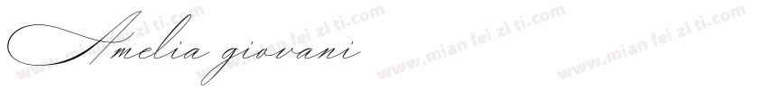 Amelia giovani字体转换